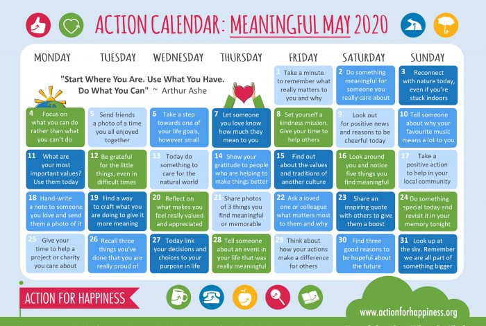 Meaningful May