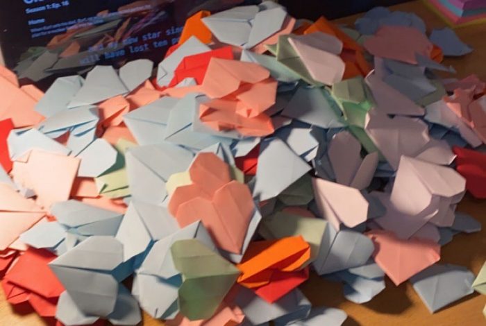 TJ's origami hearts