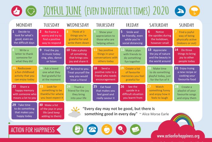 June Action for Happiness