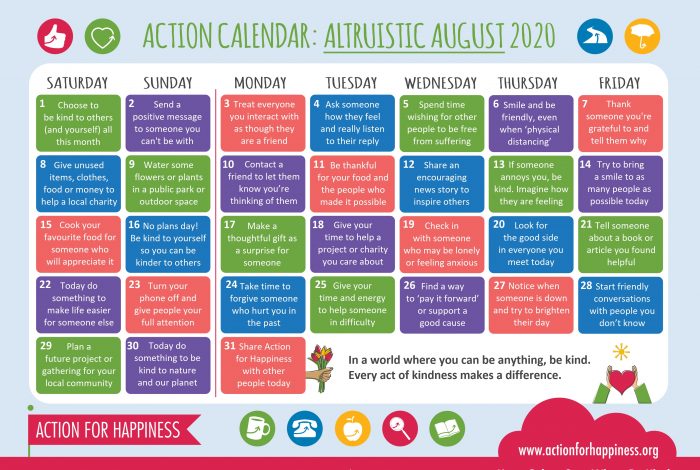 Action calendar