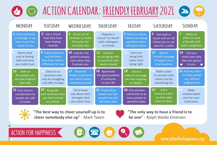 Action calendar