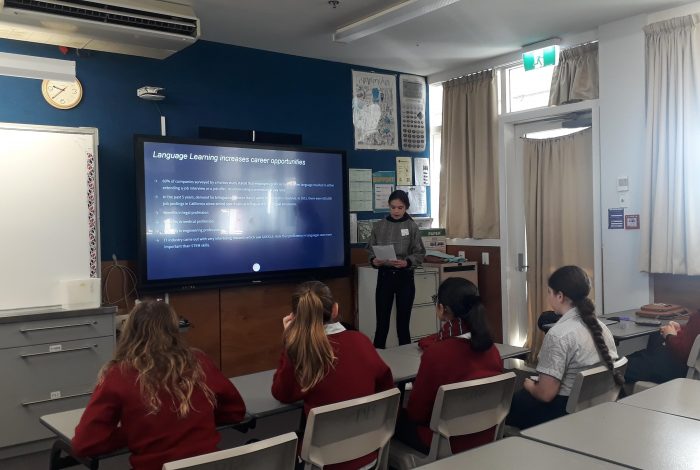 Sarah Waller in the classroom Sarah Waller in the classroom