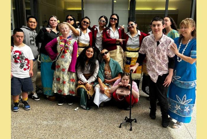 Wilson School students with Westlake girls