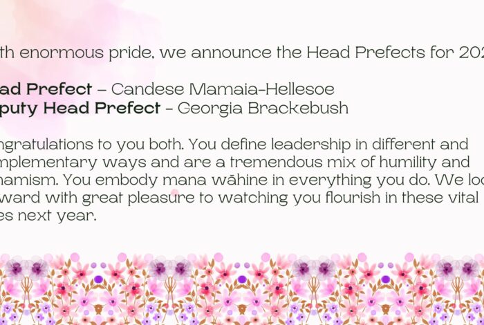 Head Prefect and DHP announcement